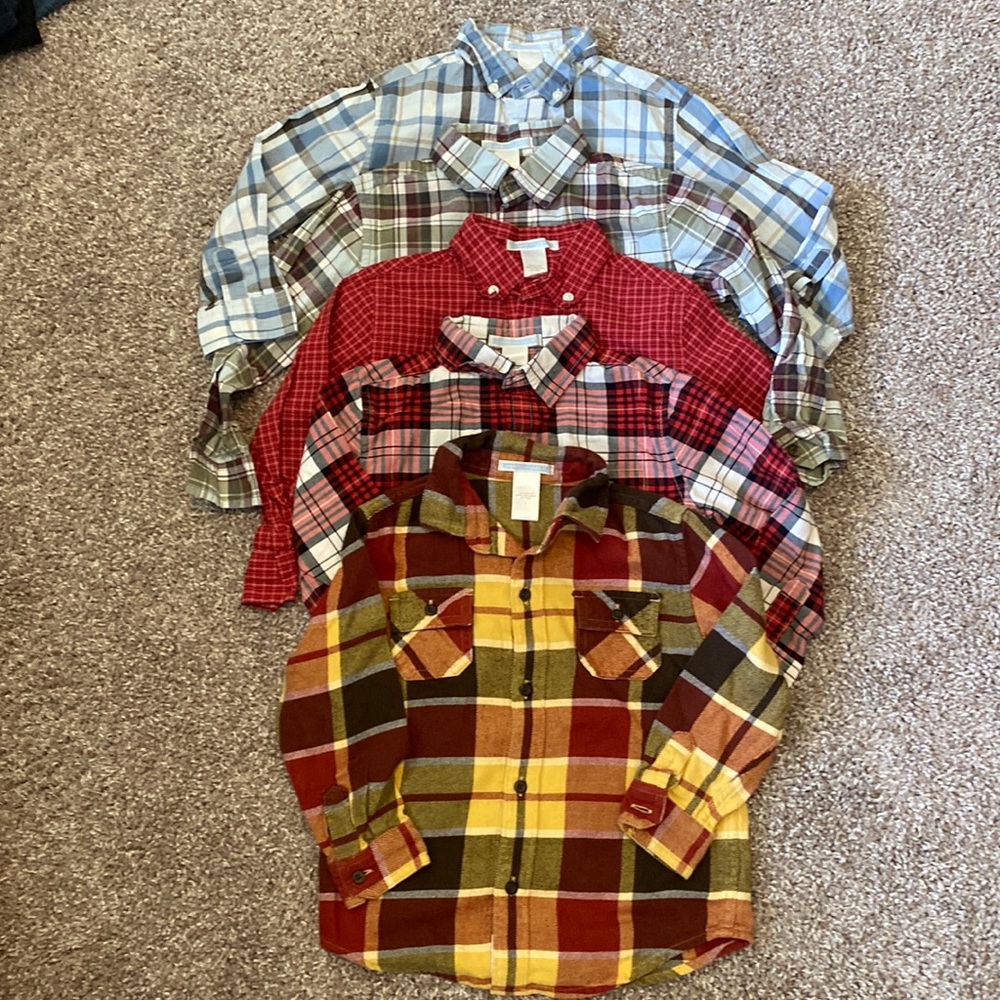 Janie and Jack Button-Down L/S Shirts - Size 3